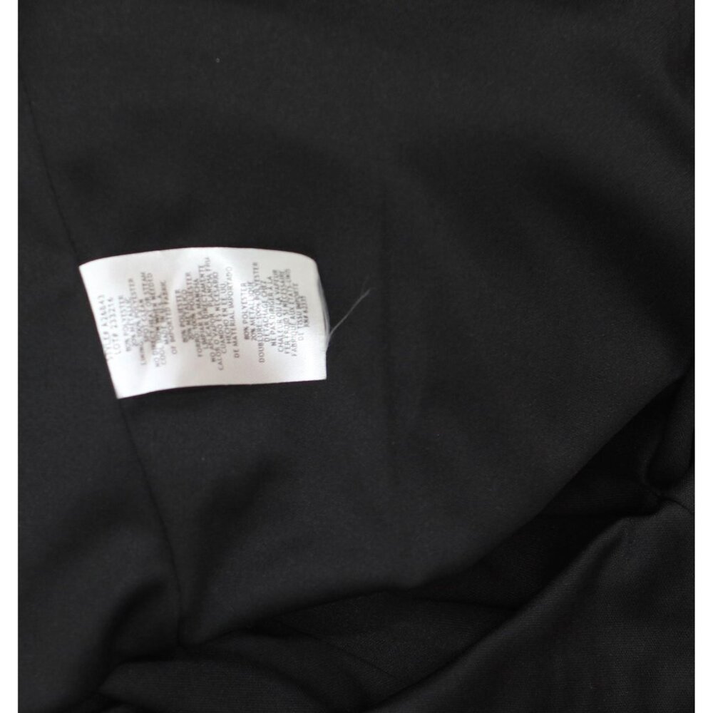 Betsy & Adam Ruched Surplice V Neck Long Sleeved Dress Black / Silver 16 - Picture 4 of 11